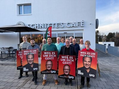 von links Lukas Ehret, Marc Krampitz, Bernd Wagner, Ali Zarabi, Bruno Bantle, Gerhard Stern, Mirko Witkowski, Eberhard S