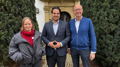 Bild: Rainer Pfautsch von Links Theresa Renz, Ali Zarabi, Thomas Brobeil